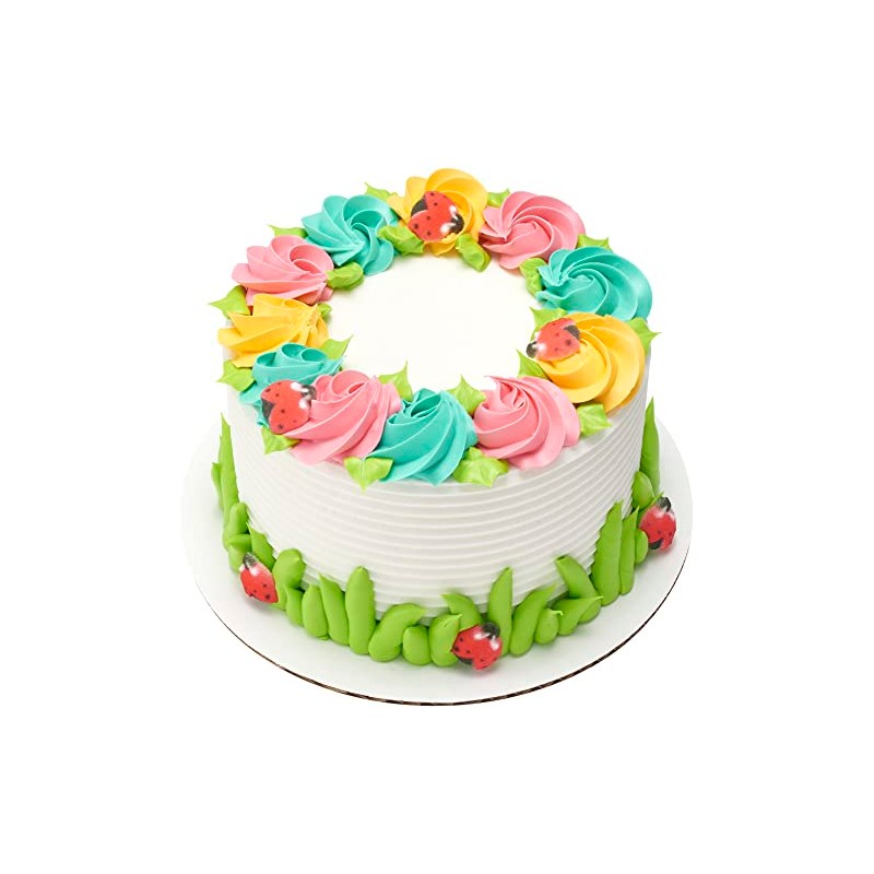 Lucks Dec-Ons Decorations Molded Sugar/Cup-Cake Topper, Ladybugs, 3/4 Inch, 176