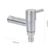Aigid Wall Tap - Washing Machine Single Cold Tap Solid