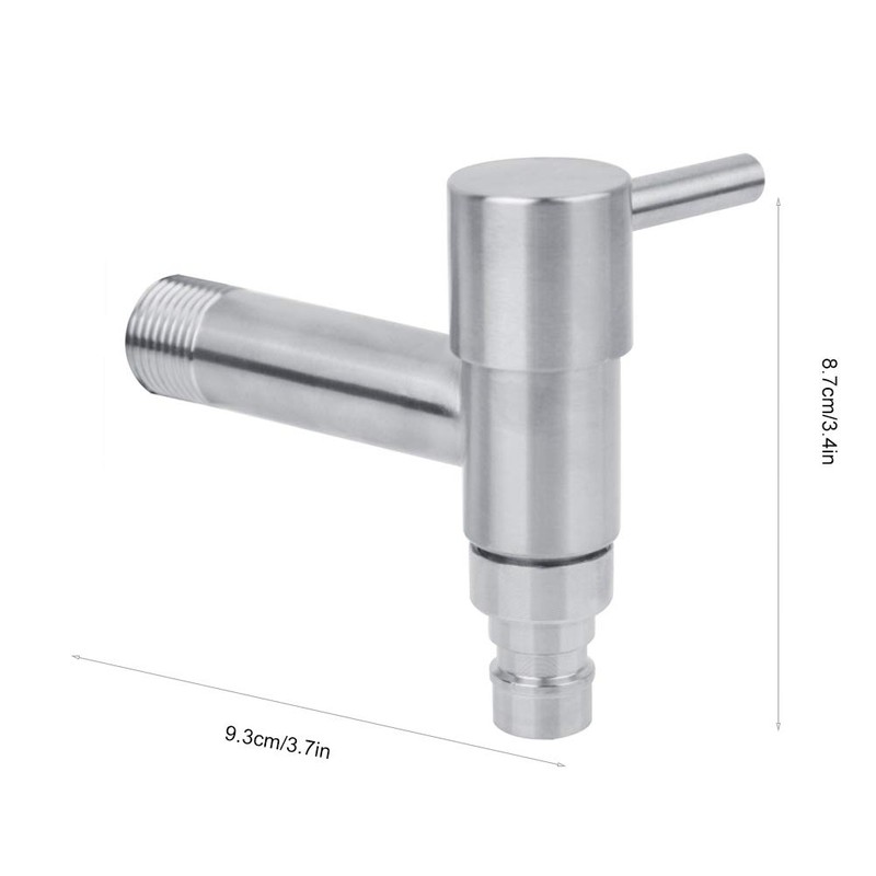 Aigid Wall Tap - Washing Machine Single Cold Tap Solid