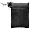CHEERYMAGIC Golf Tee Pouch, Black Zipper Golf Ball Bag with