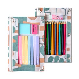 Mr. Pen- Pencil Pouch, 2Pack, Pencil Pouches, Pencil Pouch for 3 Ring Binder Pencil Pouch, Pencil Cases, Pencil Case for Binder Pouch, Zipper Pencil Pouch, 3 Ring Binder Pouch, Pencil Bags with Zipper