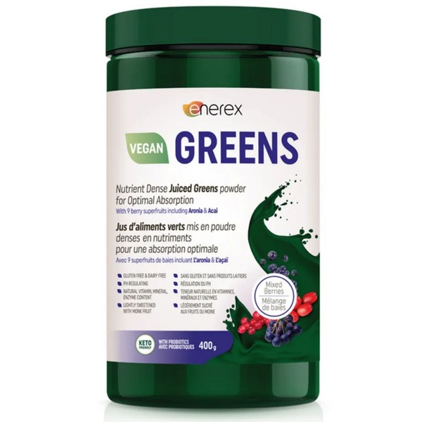 Enerex Greens (Original and Berry Flavours), Mixed Berries / 400g
