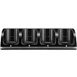 Kycola NA09 Wii - Cargador con 4 pilas recargables para mando a distancia Wii, color negro                                                            