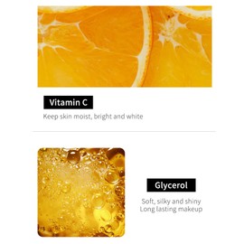 Air Cushion Foundation, VC Mushroom Head Air Cushion BB Cream, Make Up Primer with Full Surface Foundation and Mushroom Head Sponge for Flawless Makeup, Even Skin Tone (Natural Colour)