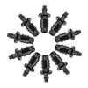 sourcing map Barb Drip Pipe End Closure Cap 4mm and