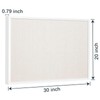 OWLKELA 20'' x 30'' Linen Bulletin Board, White Framed Corkboard,