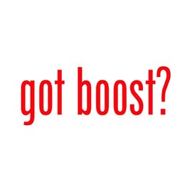 Got Boost ? Sticker - Decal - Die Cut - Turbo - Red 2.85" x 1.13"