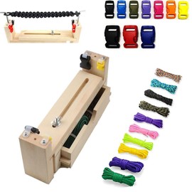 Hpamba Bracelet Maker, Bracelet Making Kit, Bracelet Making Kit, Wooden Paracord Jig, Bracelet Maker, Adjustable, DIY Craft Tool for Paracord Braiding, DIY Bracelet Knitting Tool