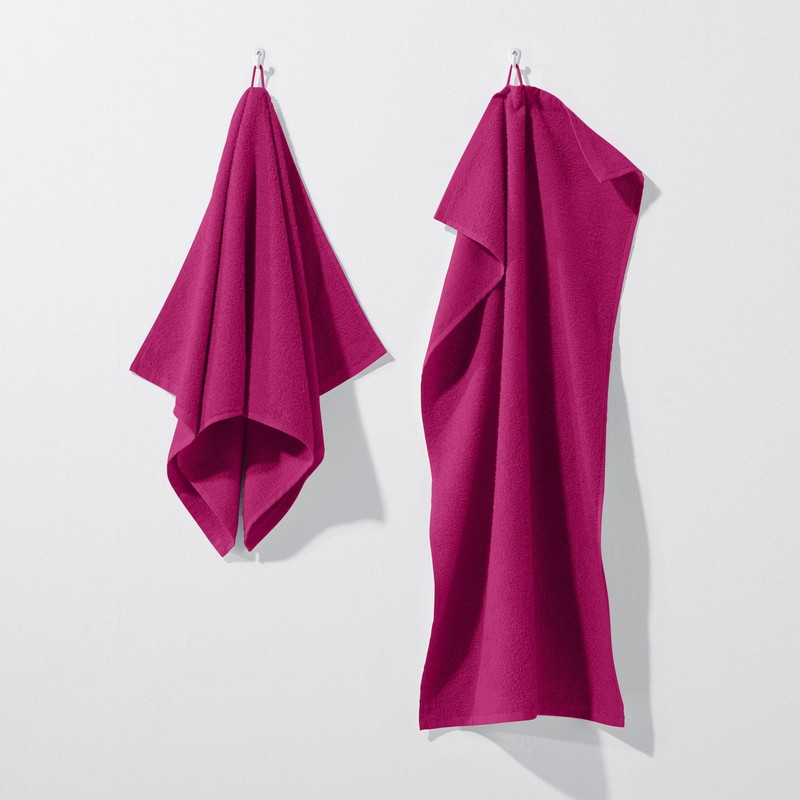 REDBEST Duschtuch Oceanside Walk-Frottier Fuchsia Größe 70x140 cm