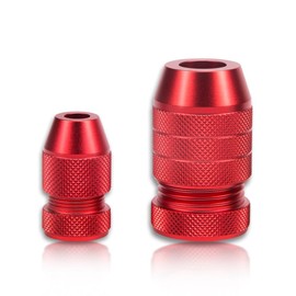 ZORZA 2Pcs Drill Depth Stop for Drill Bits Adjustable Drill Size Range 5/64"-3/16",15/64"-7/16" Aluminum Drill Stop for Woodworking Tools