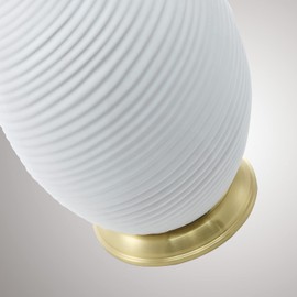 Lite Source Lucera 29" High White Ceramic Table Lamp