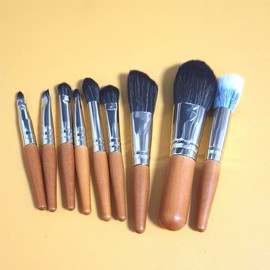 Beauty Makeup Mini Brush Set (9-Piece) with Pouch Set