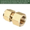 YOKIVE Compression Tubes Fitting, Straight Coupling Adapter Brass Great for