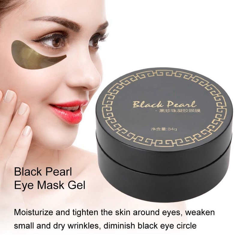 60Pcs/Box Black Pearl Eye Mask Gel Remove Dark Circle Eye