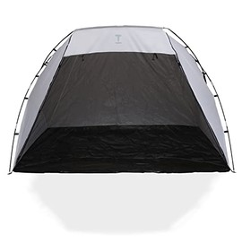 TODOKI Large Spray Paint Tent - Indoor & Outdoor Paint Booth Shelter for Large DIY Painting Projects, with Built-in Floor & Mesh Screen Contain Overspray - with 4 Painterâs Pyramids and 1 Storage Bag