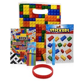 Pre-Filled Children’s Birthday Party Gift Bags - Exclusive To Burmont’s (Bricks 10 Pack)