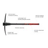 INTERTOOL Pick Mattock for Digging Cutter Pickaxe Fiberglass Anti-Slip Grip