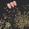 WOKOTO 600Pcs Mini Gold Star Nail Charms 3D Alloy Nail