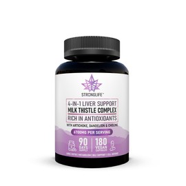 Milk Thistle Complex Capsules – 6000mg Silymarin Extract with Artichoke, Dandelion & Choline – Liver & Detox Support for Men & Women – 180 Capsules – 90 Day Supply