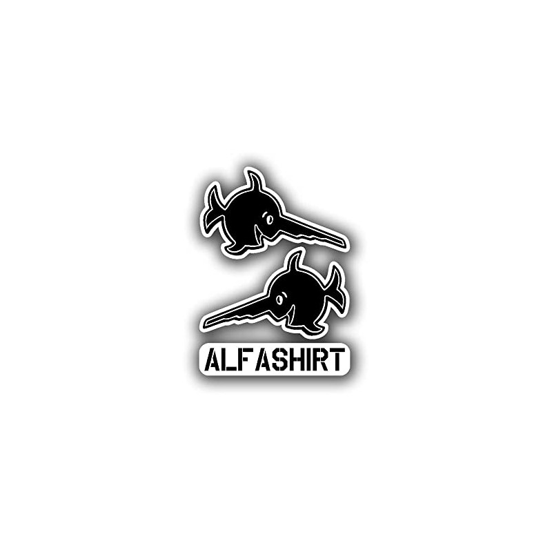 Sticker Alfashirt Sawfish RC Model Racing Car 2 x 5
