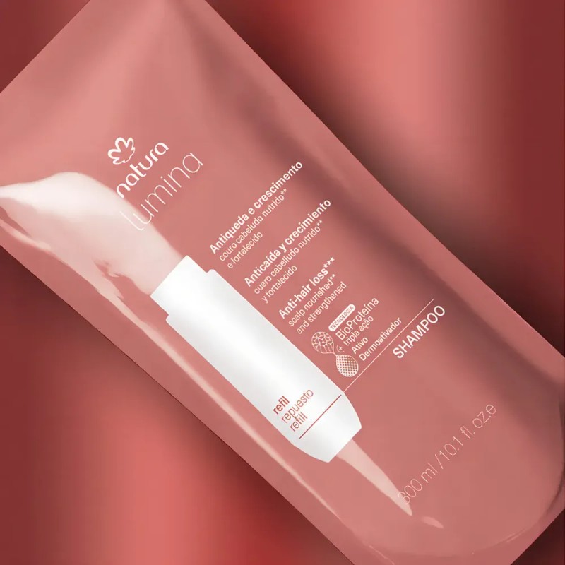 Refill Shampoo Anticaída y Crecimiento Natura Lumina 300ml