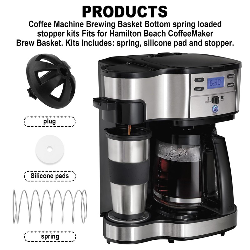Coffee Brewing Basket Bottom spring loaded stopper kits for Hamilton