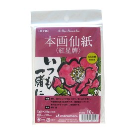 マルマン ポストカード 絵手紙用 本画仙紙 紅星牌 S135C 10枚