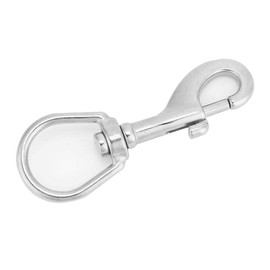 Tbest Boltsnap Diving Boltsnap, Stainless Steel Bolt Snap Diving Hook, Stainless Steel Swivel Carabiner Swivel Eye Snap Hook Carabiner Hook Kit Scuba Diving Accessories (100 mm - White)