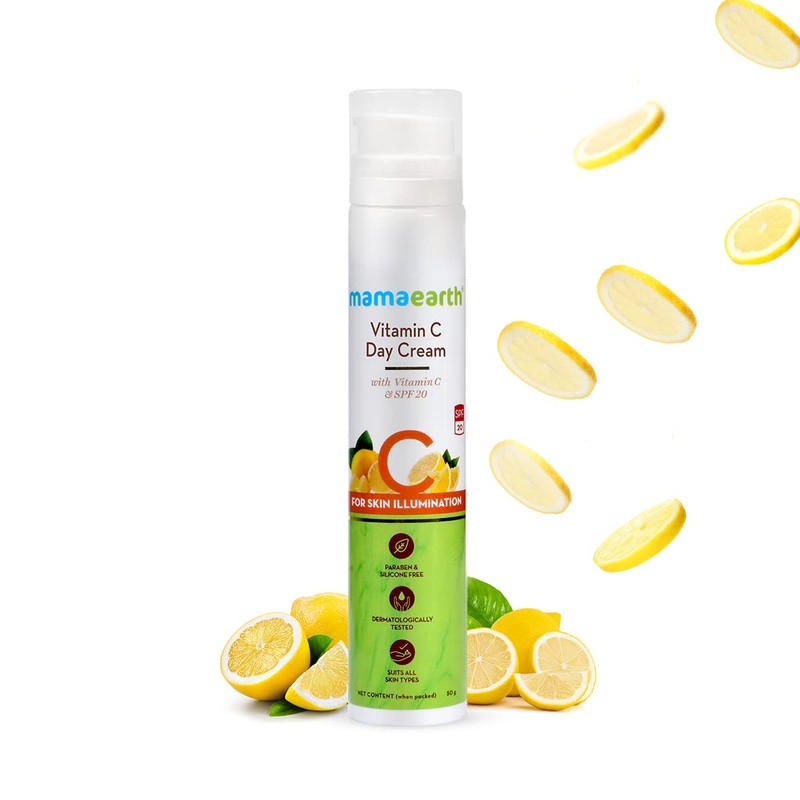 Mamaearth Vitamin C Face Cream with SPF 20 for Skin