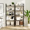 NUMENN Bookshelf, 5 Tier Bookshelves, Home Office Bookcase Shelf Storage
