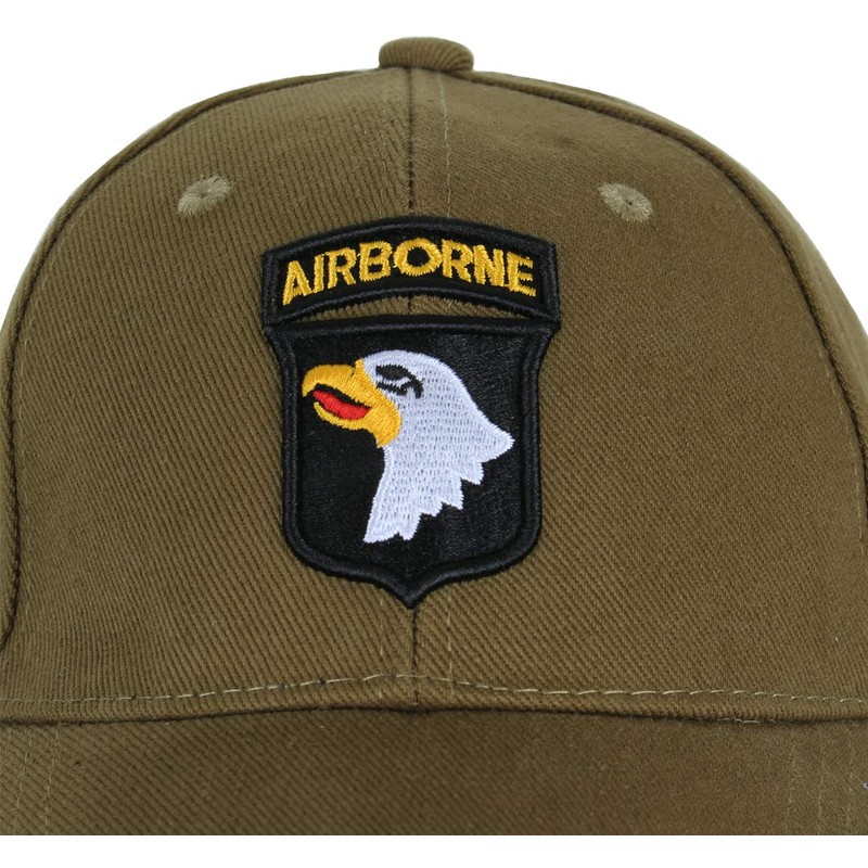 Airborne 101st Baseball Cap Olive Adjustable Military Tactical Cap for