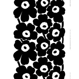 Marimekko Unikko C.Cup 2Dl W/Out H 2 Pieces; 7 x 7.5 - White, Black