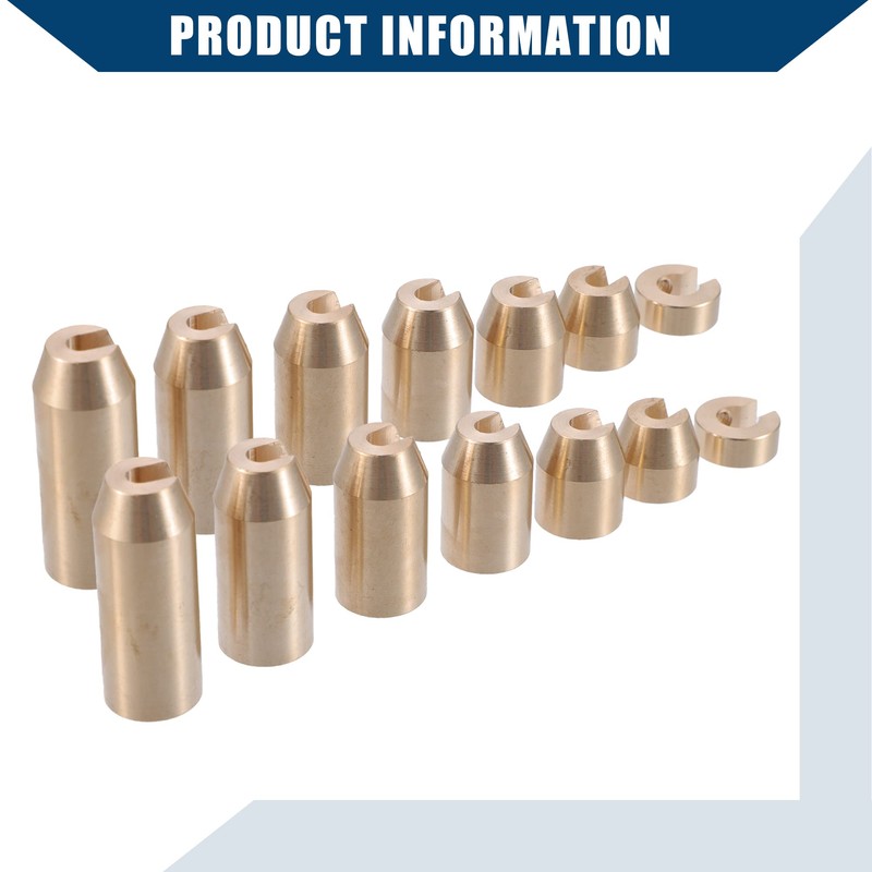 A ABSOPRO 14pcs Brass Wheel Spoke Balance Weight Refill/Set/Gold Tone