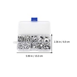 TOYANDONA Doll Wiggle Eyes Self Sticking Doll Puppet Eyeball DIY Craft Lifelike Vivid Googly Eyes Replacement for Children Kids 600pcs