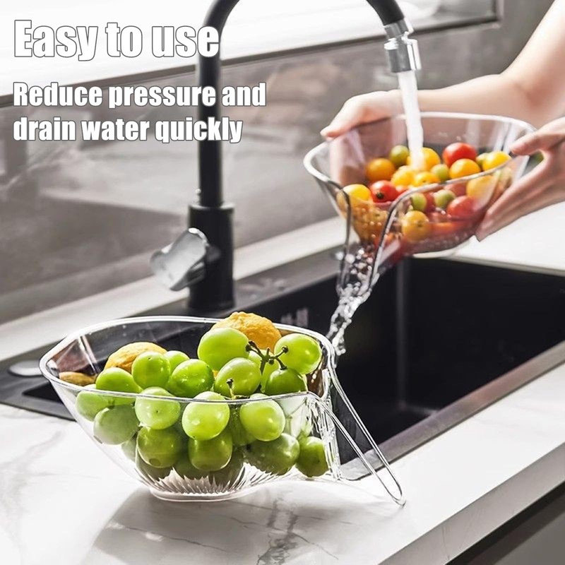 Multi Function Drain Basket, Sink Drainer Basket Funnel Sink Drainage