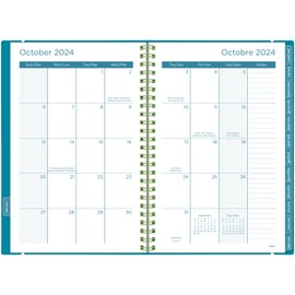 Mead 2025 Small Weekly/Monthly Planner, Colour Pop!, Poly Cover, 8 ½" x 6", October 2024 - December 2025, Bilingual (1604-200F-25)