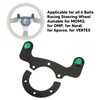External Horn Button Kits Carbon Fiber 6 Bolts Steering Wheel