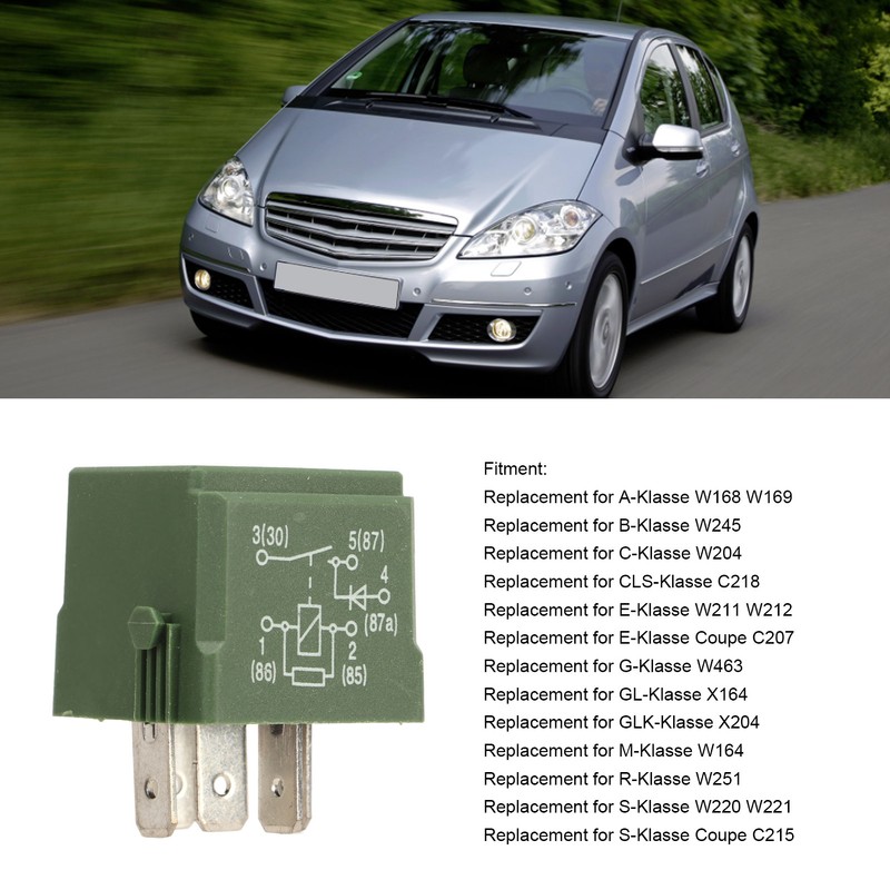 Suspension Compressor Relay A0025427619 Stable Performance Replacement for A‑Klasse W168