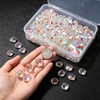 200Pcs 14mm K9 Crystal Octagon Beads AB Finish for DIY