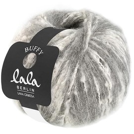 Lana Grossa Buffy (Lala Berlin) 11 - Grey/Raw White