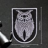 Owl Chevron 3D Embroidery Patch Tactical Hook and Loop Morale