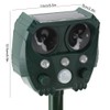 Outdoor USB Rechargeable Solar Power Ultrasonic Animal Repellent Dog Cat
