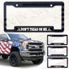 American Flag License Plate Frame Tag Bracket with 3D Raised