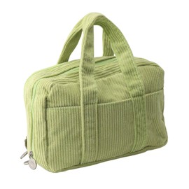 Muorruo Large Pencil Case, extra large pen case with 5 compartments, pencil pouch with wide opening, soft corduroy pencil bag organiser with zip, aesthetic school supplies