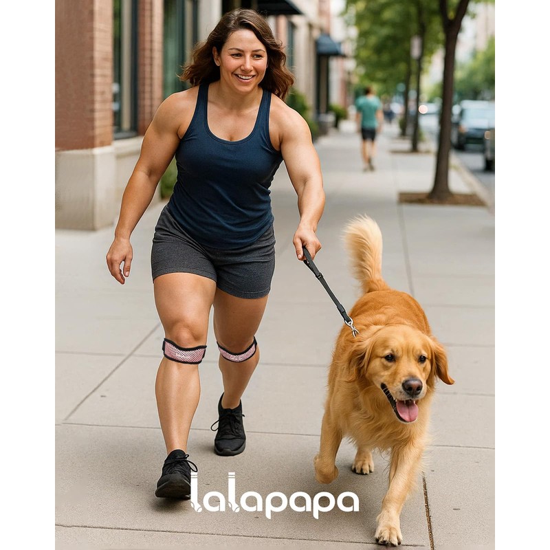 Lalapapa Knee Brace - 2Pack Adjustable Compression Brace with V-shaped