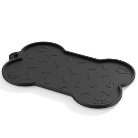 Cat Food Mat,Safety Silicone Waterproof Cat Feeder Pad with Raised Edge Puppy Kitten Feeding Mats,Dog Cat Feeding Mat for Food and Water