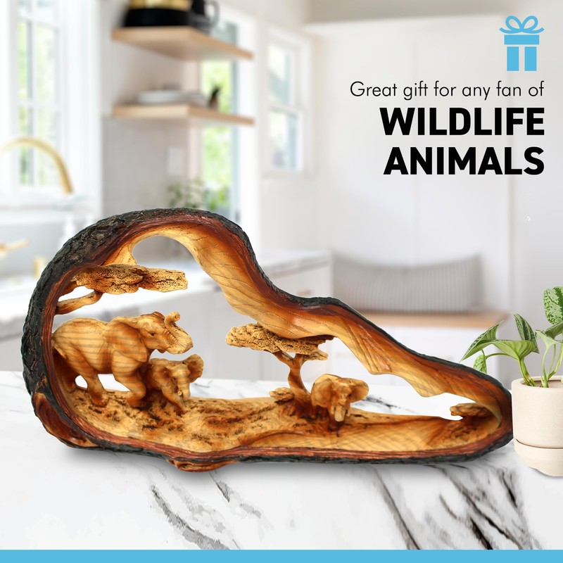 Eye catching Free Standing Graceful Elephant with Family Decorative Ornament