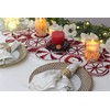 COTTON CRAFT Christmas Beaded Table Runner - Candy Cane -