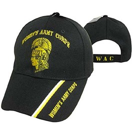 Women's Army Corps U.S. Army Black WAC Embroidered Cap Hat (TOPW)