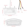BENEALL Universal Motorcycle Tail light Red Light White License Plate